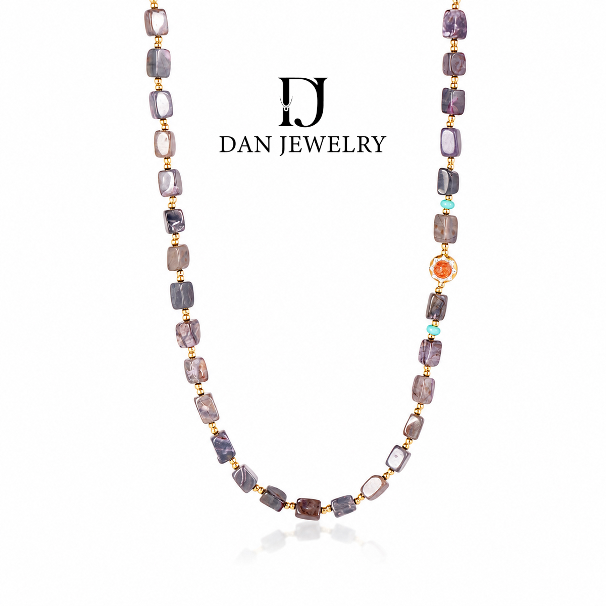 Sugilite Color-Block Necklace D2609030