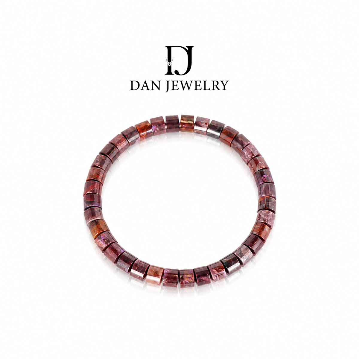 Sugilite Square Bead Bracelet D2609034