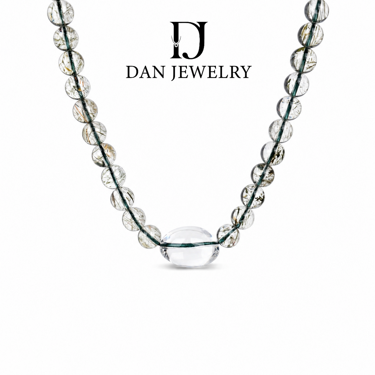 Large Fancy-Cut Clear Quartz Sterling Silver Necklace D2607283