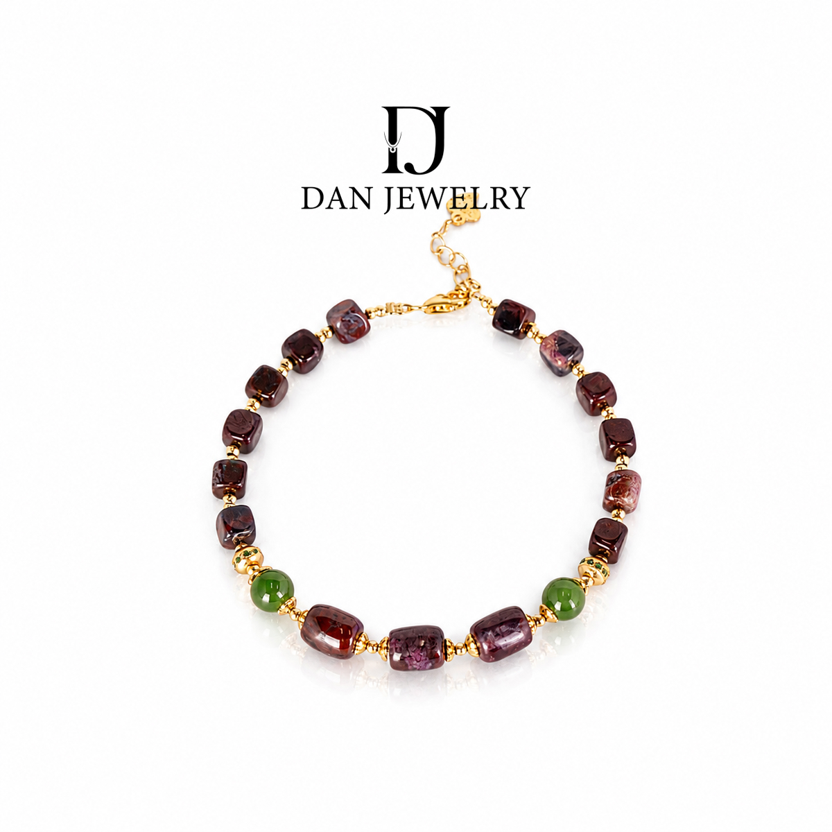 Sugilite Two-Tone Bead Bracelet D2609028