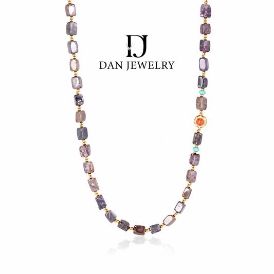 Sugilite Color-Block Necklace D2609030