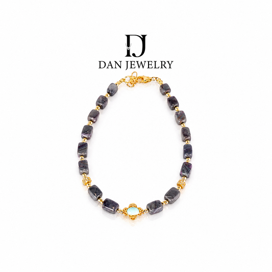 Natural Sugilite Bead Bracelet D2609035