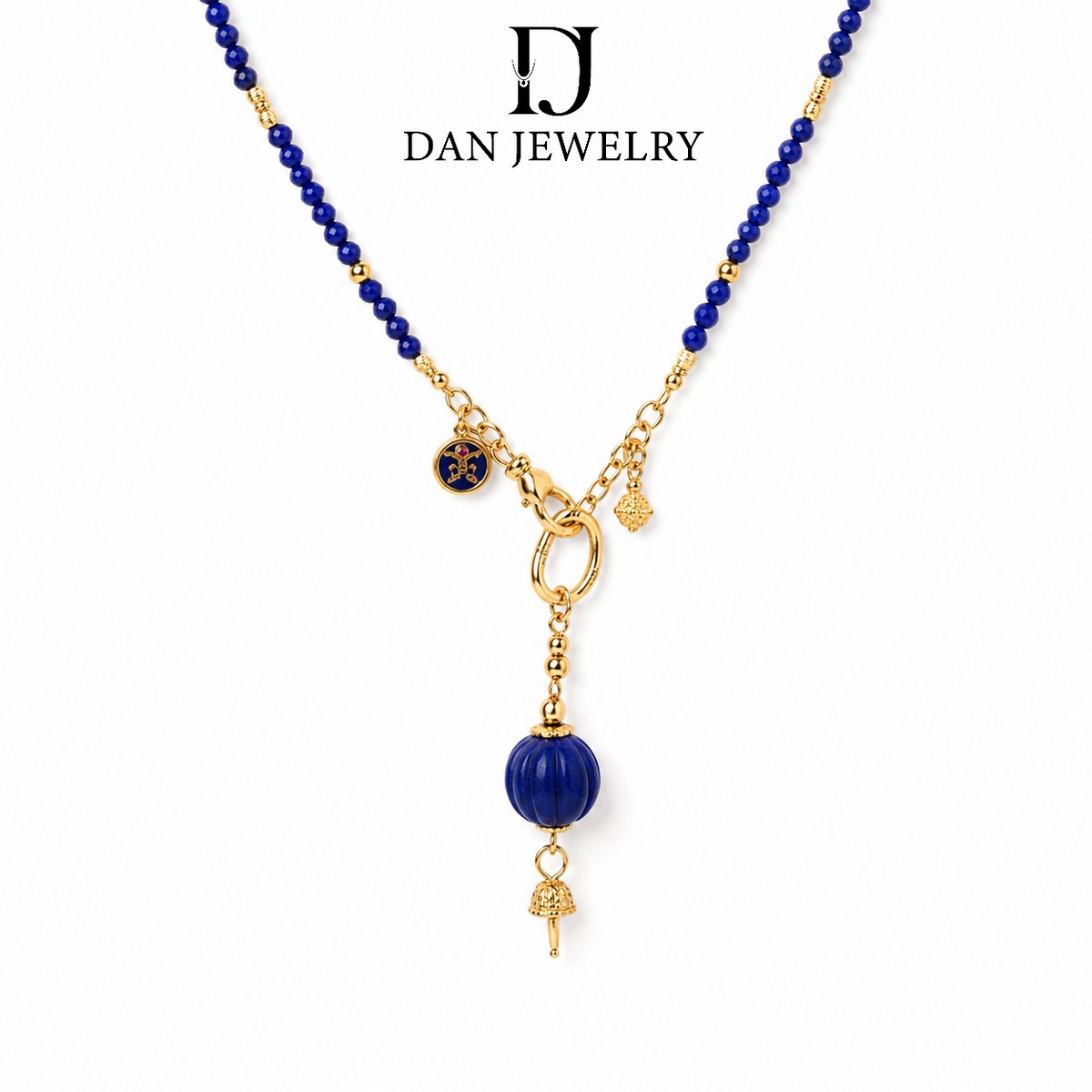Double-Pendant Lapis Lazuli Necklace D2607322