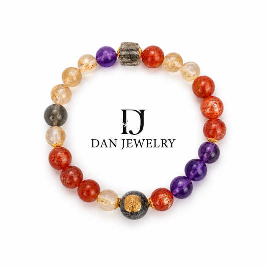 Multicolor Crystal Gold-Accent Bracelet D2607269