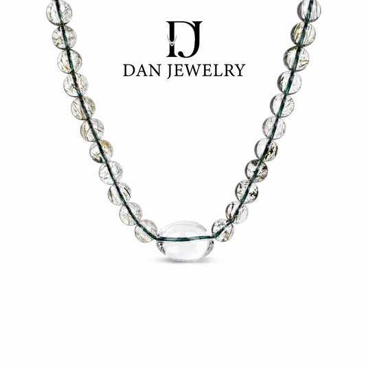 Large Fancy-Cut Clear Quartz Sterling Silver Necklace D2607283