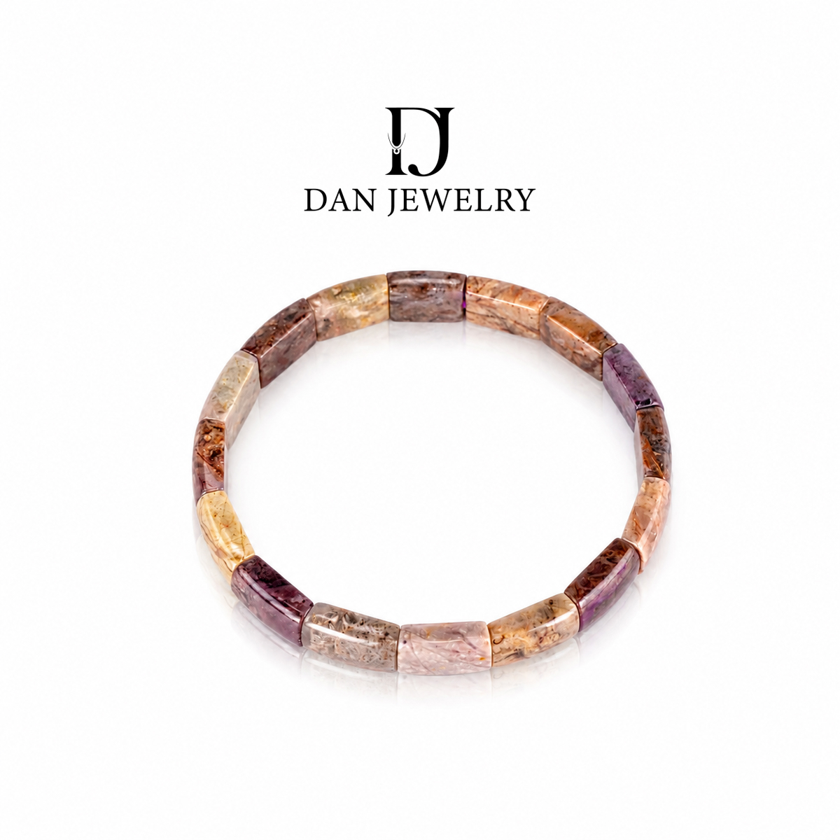 Sugilite Cylindrical Bead Bracelet D2609026